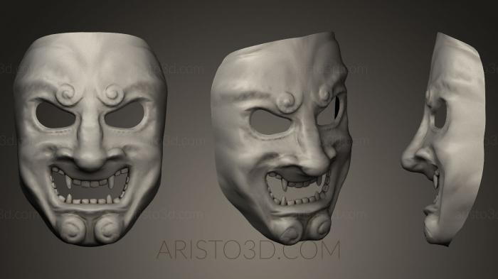 Mask (MS_0167) 3D model for CNC machine